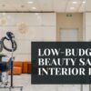Low-budget beauty salon interior design